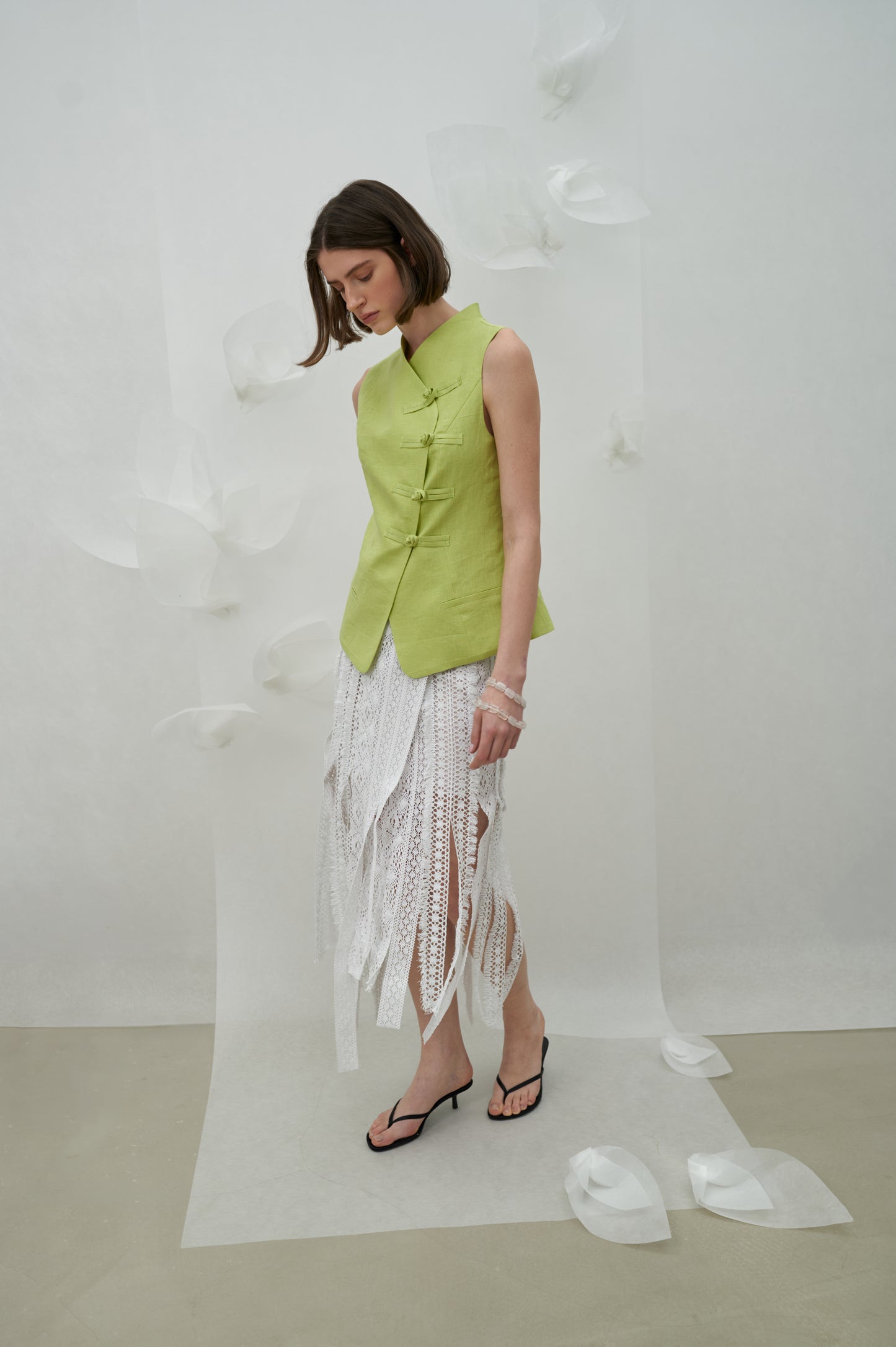 Лляна жилетка PETAL