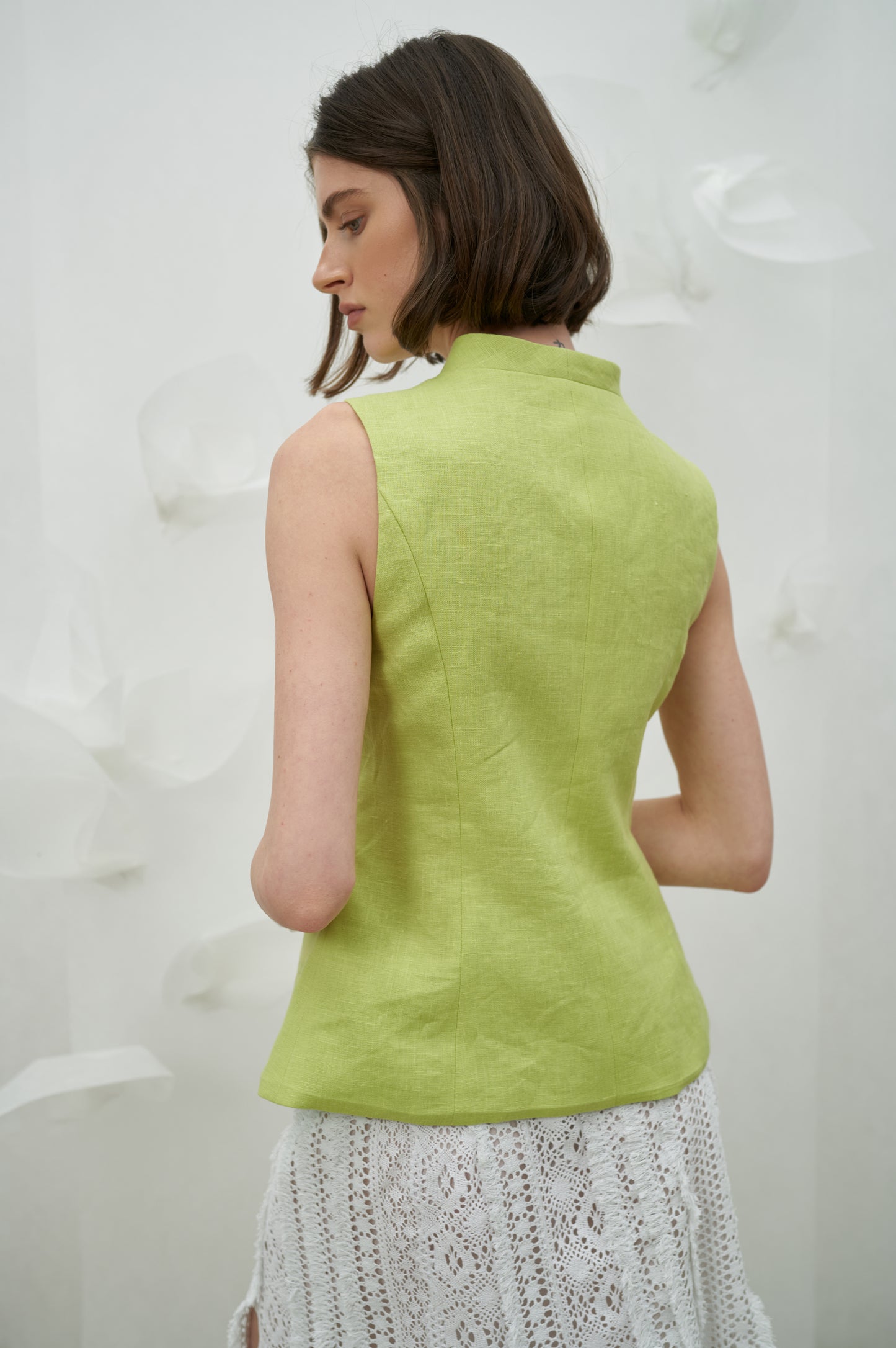 Лляна жилетка PETAL