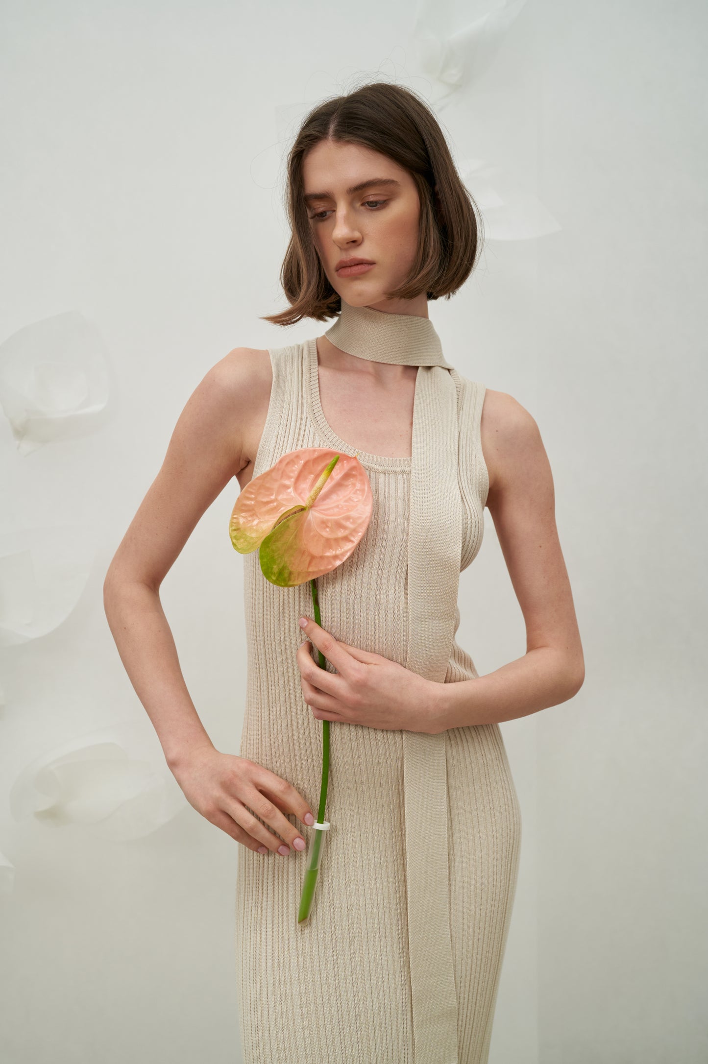 Сукня з шарфом FLORA